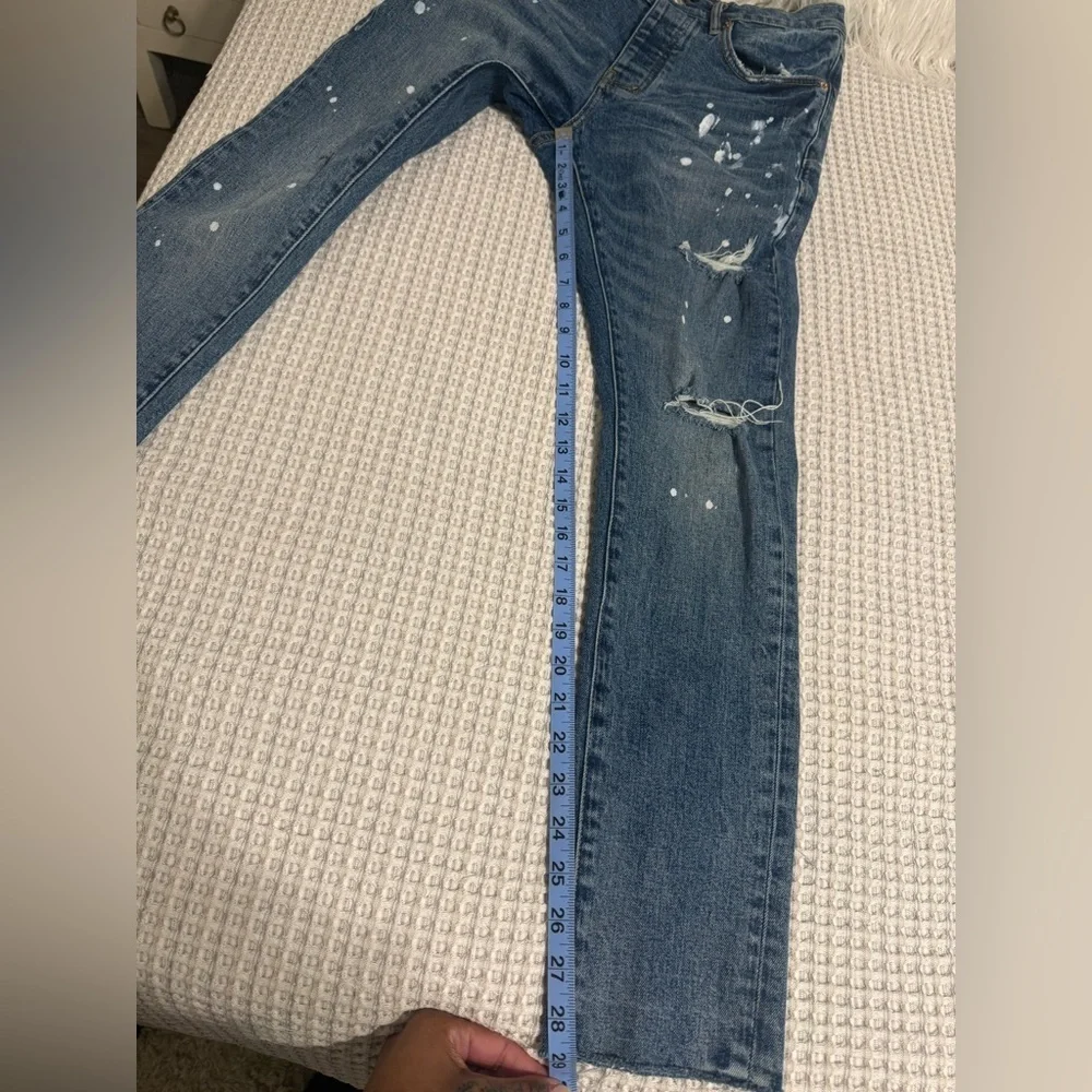 Purple bBrand Distress Skinny Jeans